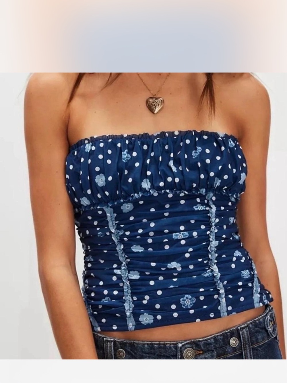 *NWOT* Free People Scottie Printed Tube Top
